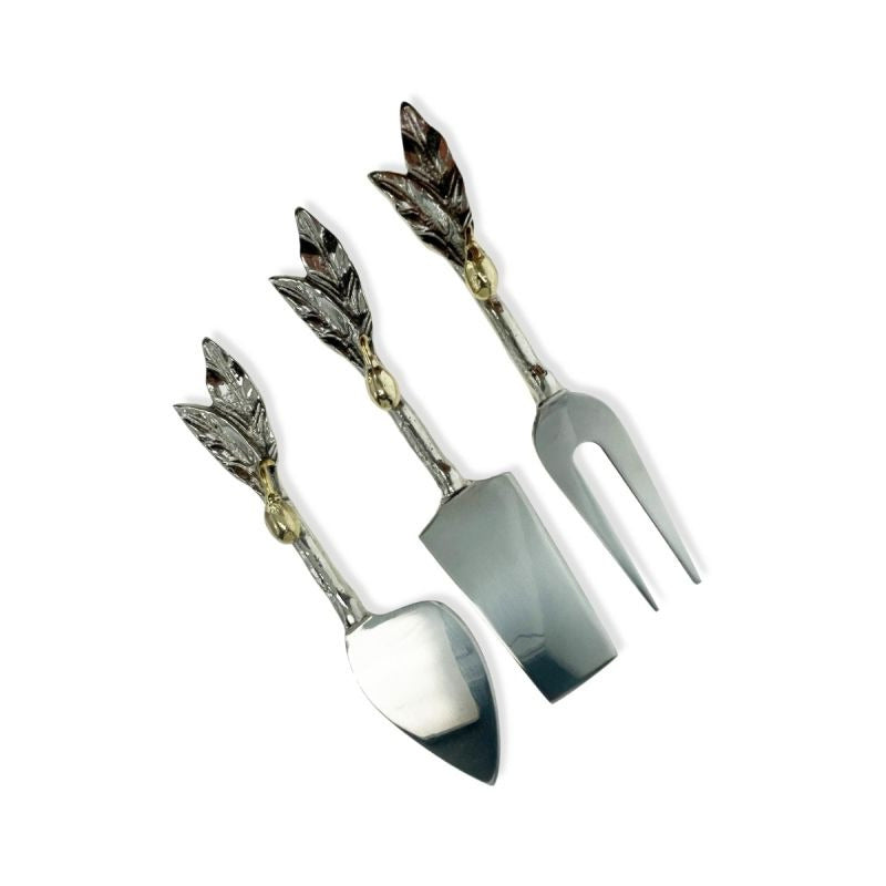Olive Leaf Cheese Set