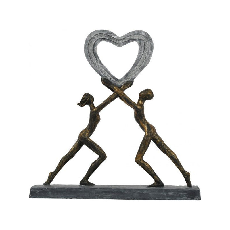 
                  
                    Uplifting Love Couple with Heart Sculpture
                  
                