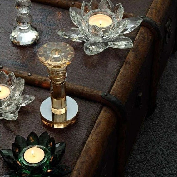 
                  
                    Amber Glass Candle Holder
                  
                
