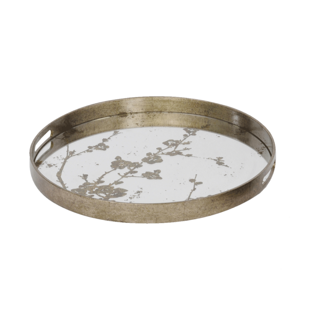 Vienna Antique Gold Blossom Tray