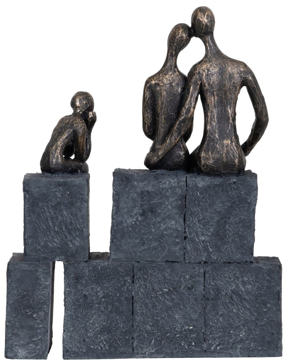 
                  
                    Family of Three on a Wall Sculpture
                  
                